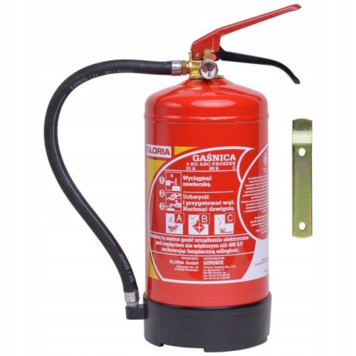 Gloria PD 4 GA 4kg ABC/E EN 3 powder fire extinguisher