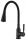Invena Pogo Plus stand kitchen faucet, black