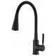 Invena Pogo Plus stand kitchen faucet, black