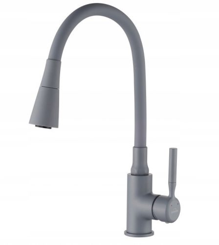 Invena POGO PLUS floor-standing kitchen faucet, grey