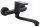 Invena SIROS wall-mounted kitchen faucet, black