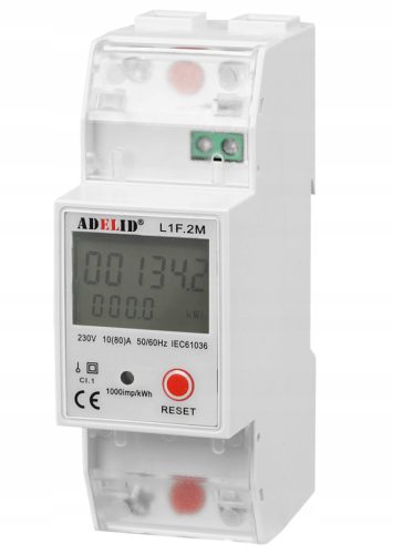 Adelid meter 230 V IP20 80 A