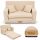  Flumi Sofa folding sofa 40 x 92 cm, fabric, beige tones