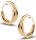  GOLD HOOP EARRINGS DOUBLE HOOPS 585