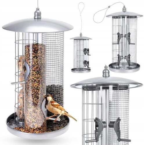  Large bird feeder for feed grain balls 3in1