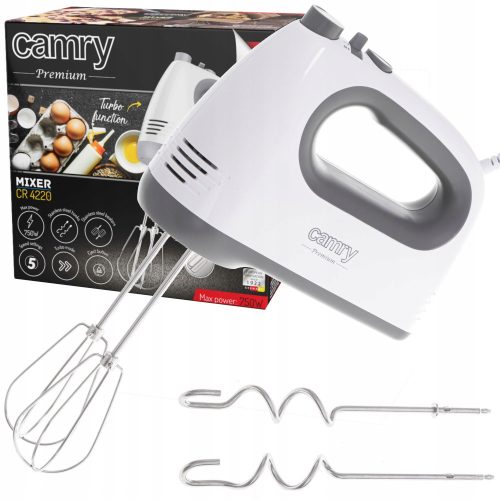  CAMRY PREMIUM Hand Mixer CAMRY PREMIUM White Hand Mixer 750 W black