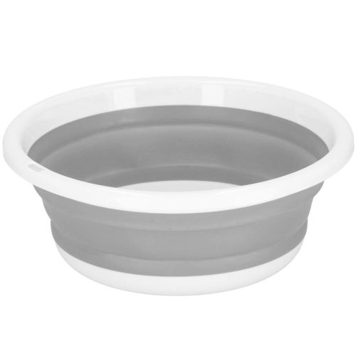 Springos round bowl, 9 l, white, shades of grey