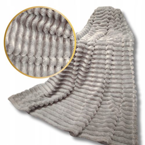 SOFT BLANKET PLUG SLEEVE FOR A Cotton World microfiber blanket 200 cm x 220 cm in shades of gray