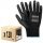 Gants de protection noirs Art.Mas Rnypu, taille 10 - XL, 12 paires