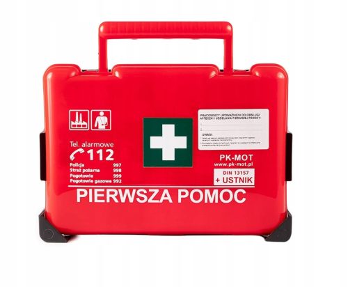 First Aid Kit with Wall Holder DIN 13157