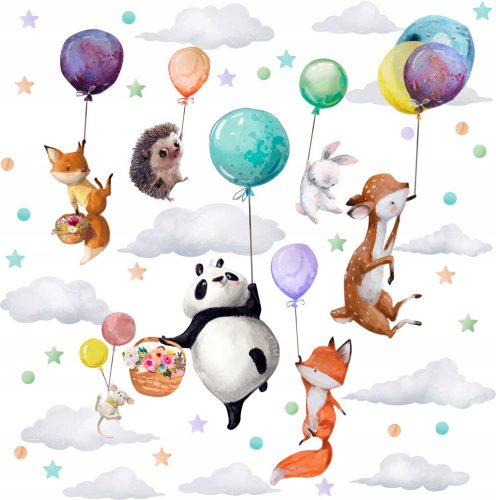  Wall stickers for children: animals and balloons