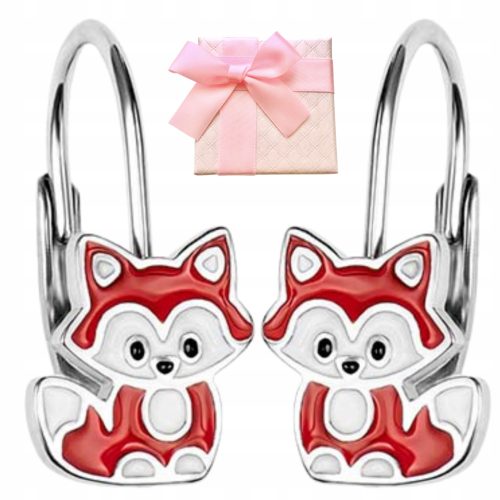  SILVER FOX EARRINGS FOR GIRL 925 FOX