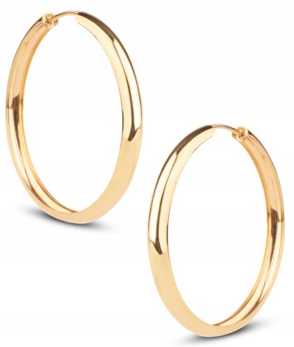 GOLD CLASSIC HOOP EARRINGS 33MM 585