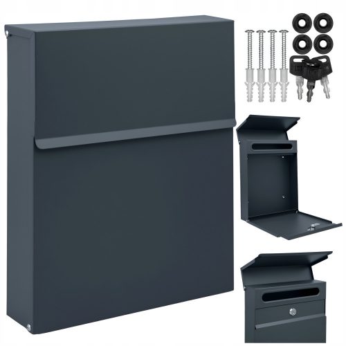 Euro letterbox, M-TEC letterbox, shades of grey