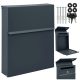 Euro letterbox, M-TEC letterbox, shades of grey
