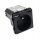 Prise murale USB-B-Line, noire