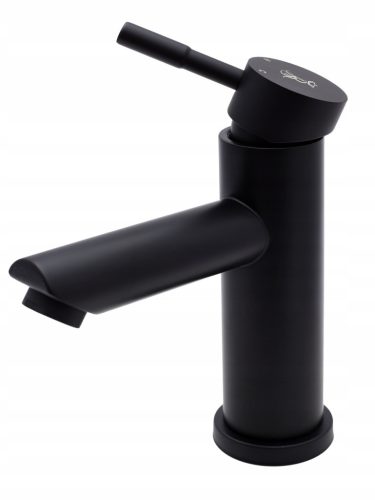 Royal Sanitary black floor-standing basin tap