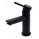 Royal Sanitary black floor-standing basin tap