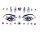  FACE STICKERS 3D CRYSTALS SELF-ADHESIVE YT10