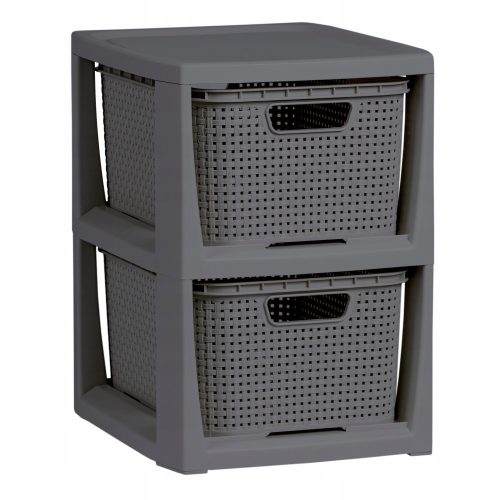  BranQ bathroom shelf in shades of grey, 29.5 x 24 x 33.2 cm