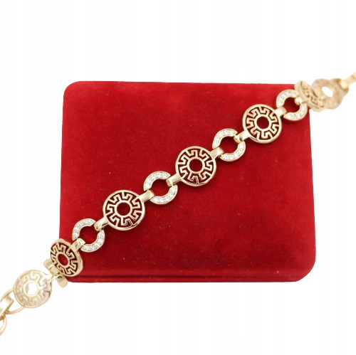  Gold BRACELET made of 316L surgical steel B548