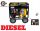 Portable three-phase HDM 5000 W diesel generator