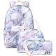 Marble 3-in-1 School Backpack: Shoulder Bag & Handbag Functionality