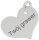  SILVER HEART PENDANT FOR BRACELET WITH FREE ENGRAVING