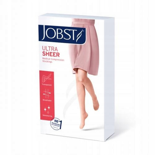  Jobst Compression Knee Socks Ultrasheer Ccl2 Black 3