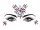  FACE STICKERS 3D CRYSTALS SELF-ADHESIVE YT35