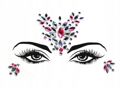  FACE STICKERS 3D CRYSTALS SELF-ADHESIVE YT35