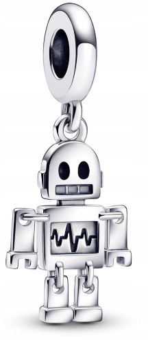  Charm Pendant ROBOT BEASTS BOT Silver 925