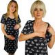  Evila-Shop Nightdress Multicolored, Size XXL