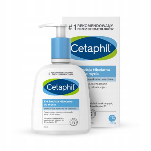 Cetaphil EM Micellar Cleansing Emulsion with Pump, 236ml - Gentle and Nourishing