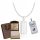  MEN'S SILVER FULL CHAIN ARMOR DOG TAG 925 FREE ENGRAVING