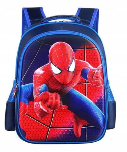  Spiderman K&M kindergarten backpack with multiple compartments for boys, multicolored