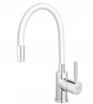  Ferro ZUMBA standing kitchen faucet white, silver