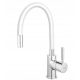  Ferro ZUMBA standing kitchen faucet white, silver