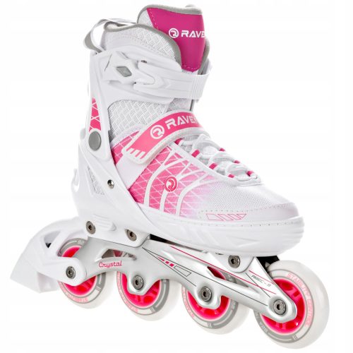  RAVEN Crystal Blanc/Rose patins réglables 35-39