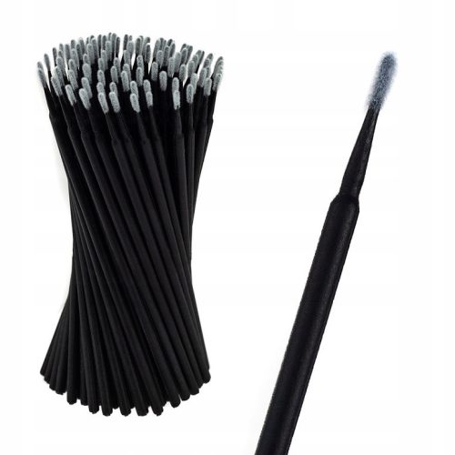  100 x MICROBRUSH FIBERLESS EYELASH APPLICATORS 1 mm