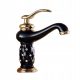 CHDE Retro Prestige Gold pedestal basin mixer