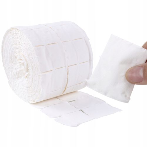  ZELLETTEN DUST-FREE COTTON PADS FOR HYBRID MANICURE 12-LAYERS 1 ROLL 500 pcs