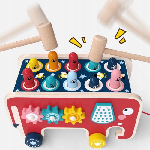  WOODEN PUZZLE ELEPHANT MONSTESSORI RIDES