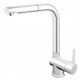 Silver floor-standing kitchen faucet from Ferro Toledo