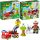  LEGO Duplo 1096969 Lego Duplo Car Fire Engine, Toy Car, Toy Car, Large Bricks for 2-3 Year Olds