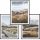 Tableaux muraux lot de 3 affiches 50x70 beige bleu paysage naturel