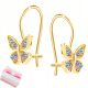  SILVER BUTTERFLY EARRINGS BUTTERFLIES SILVER 925