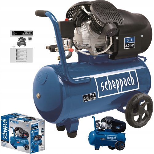 Compresseur d'huile Scheppach HC52DC 50 l 8 bar
