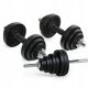  TREXO CAST IRON 50 kg DK50 barbell dumbbell set with protective coating