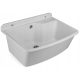 Zelvo Maximus sink, compressed polypropylene, white